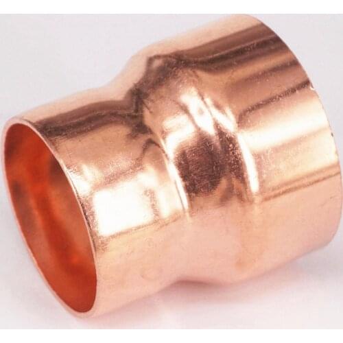 67x54mm Inner Diameter Welding Copper End Feed Reducer Coupling Pipe Fitting Plumbing For Gas Water Oil