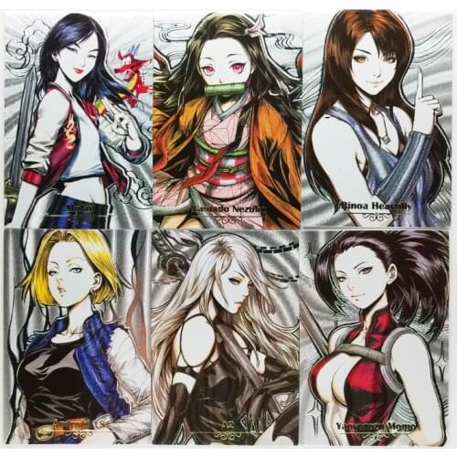 9pcs/set ACG Sexy Anime Goddess No.3 Demon Slayer Kimetsu No Yaiba Toys Hobbies Hobby Collectibles Game Collection Anime Cards