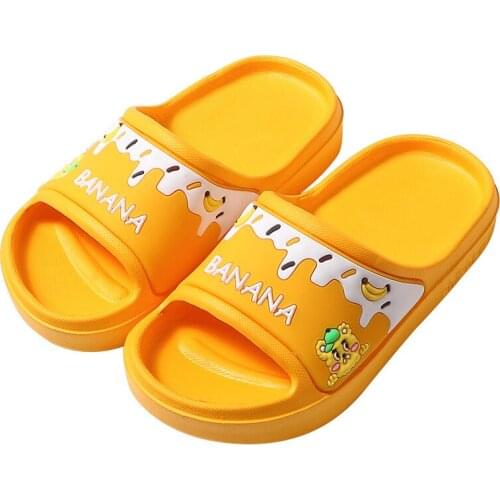 Bibihou Kids Slippers for Girls Boys Non-Slip Soft Bottom Cute Summer EVA Children Shoes Cartoon Home Indoor Slippers Fashion