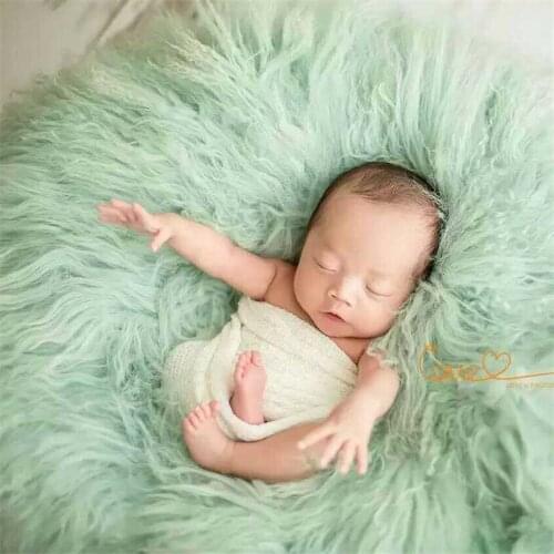 Baby Curly wool Flokati Rug Blanket Photo Prop Basket Filler Newborn Wool Blanket Background Photographhy Props