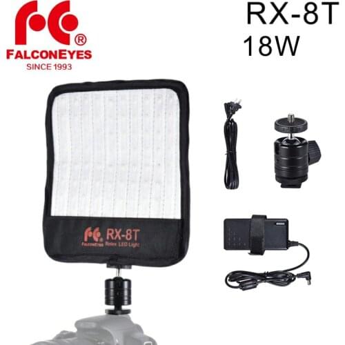 Falcon Eyes RX-8T 5600K Daylight Portable LED Photo Light 90pcs Waterproof Flexible Rollable Cloth Lamp for Video Camera Shoot