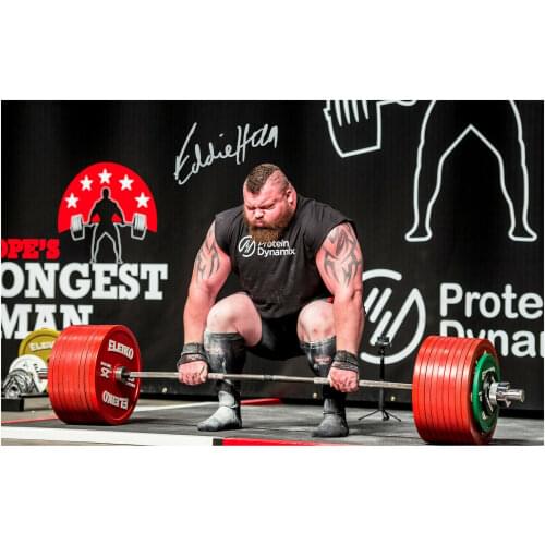 Eddie Hall Signed Art Film Print Silk Poster for Your Home Wall Decor 24x36inch