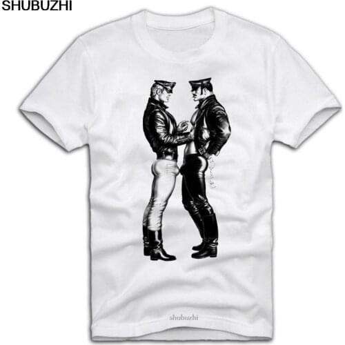 T Shirt Gay Pride Vintage Tom Cops Finland Lgbt Rainbow Fashion shubuzhi Fashion Men Short Sleeve Funny Street Shirts