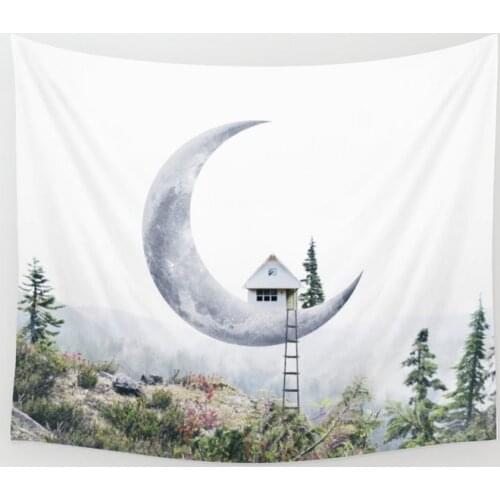 Forest Moon Tapestry Wall Hanging Wall Decor Bedroom Home Decoration Wall Tapestry Yoga Mat