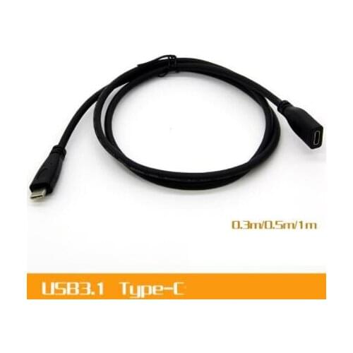 USB3.1 Type-C male to female Charging data cable extension cord Test Line for MacBook LeEco phone 0.2m 0.5m 1m