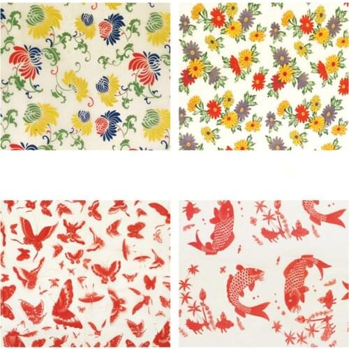 Ceramic Underglaze Transfer Paper Colorful Flower Paper Blue and White Sticker 54x37cm High Temperature Ceramic Decals