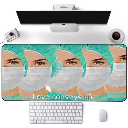 XGZ mouse pad tablet medical angel xxl rubber pc black and white mouse pad kawaii pad game player complete desk mat 300x800x2mm