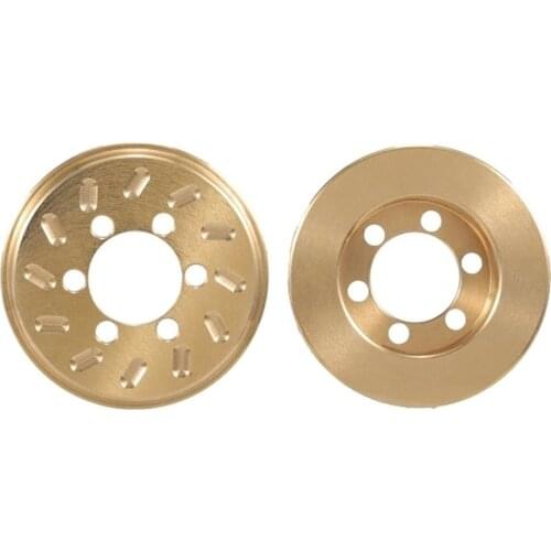 2PCS Brass Weights 63g Internal Counterweight 1.9 2.2 Inch Beadlock Tire Hub For 1/10 Climbing Car Model