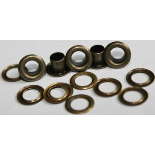 Wholesale 100-500pcs 5mm Hole Metal Eyelets With Grommet Card Decoration