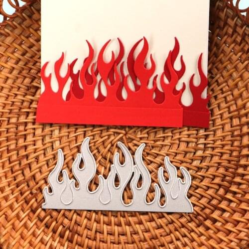 DUOFEN METAL CUTTING DIES fire flame branches stencil DIY Scrapbook Paper Album 2021 new