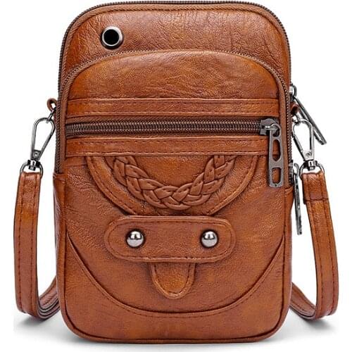 Mini Shoulder Bags for Female Vintage Messenger Bags Handbag Purse New Women Crossbody Bag High Quality Pu Leather