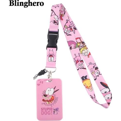 CB175 Cartoon Funny Animal Multi-function Detachable Phone Straps Neck Lanyards for key ID Card Badge Holder Office Accessories
