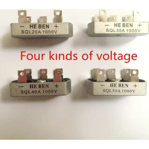 20Pcs/Lot SQL20A SQL35A SQL40A SQL50A Bridge Rectifier 3 Phase Diode 20A/35A/40A/50A Amp 1000V Brand New