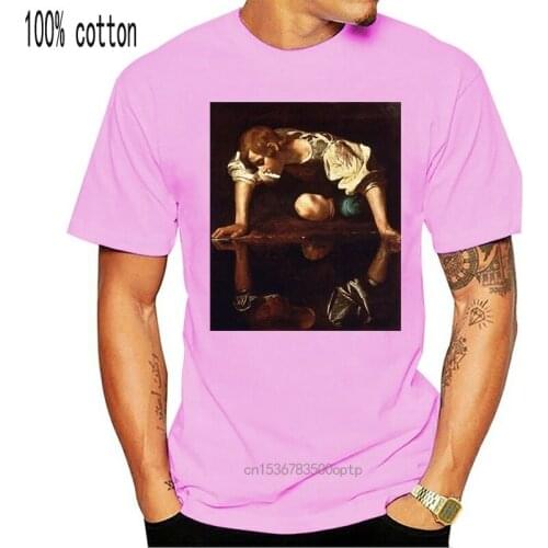 Narcissus T Shirt by Caravaggio (Michelangelo Merisi) Men T-shirt