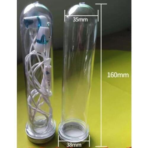 5pcs 100ml plastic Test Tube With Screw Cap Candy capsule PET Bottle Aluminum Cap Packing Tube With Pressure Sensitive Seal Jars