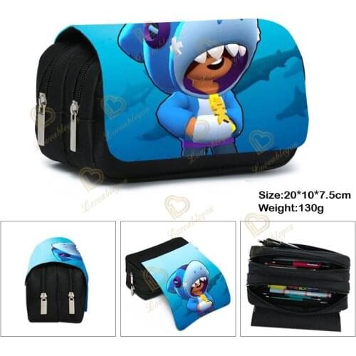 Hot Game Not Shoulder Bags Print Crow Amber Shark Leon Belle Pencil Case Pencil Bags Make Up Case for Grils and Boys Handbags