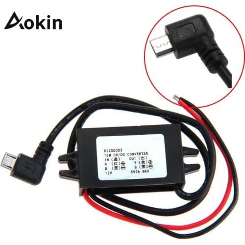 Dc-dc Converter 12v To 5v 3a Step Down Power Supply Module Micro Usb Converter High Quality For Car Charging