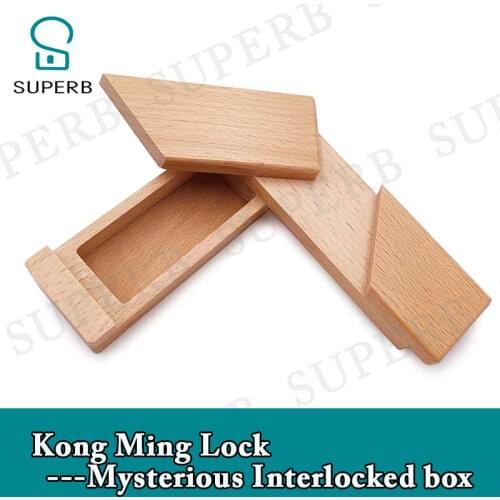 Superb escape room props Kong Ming Lock - Mysterious Interlocked box get the clues hidden in the box real-life chamber