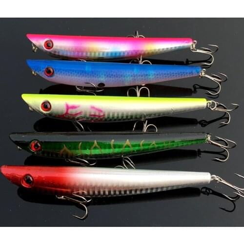 Fishing Dog Lure Hard Bait Artificial Pencil Lures Minnow Type Topwater Zigzag Sea Fishing Baits 12cm/18g