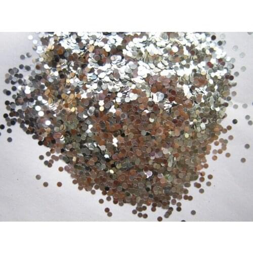 1mm Silver Solvent Resistant Glitter for Glitter Nail Art, Glitter Nail Polish & Glitter Crafts