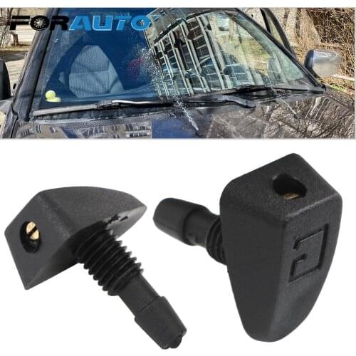 Washer Outlet Washer Jet Nozzles Universal Wiper Nozzle Car Wiper 2 Pcs/Set Car Front Windshield Water Fan Spout Cover