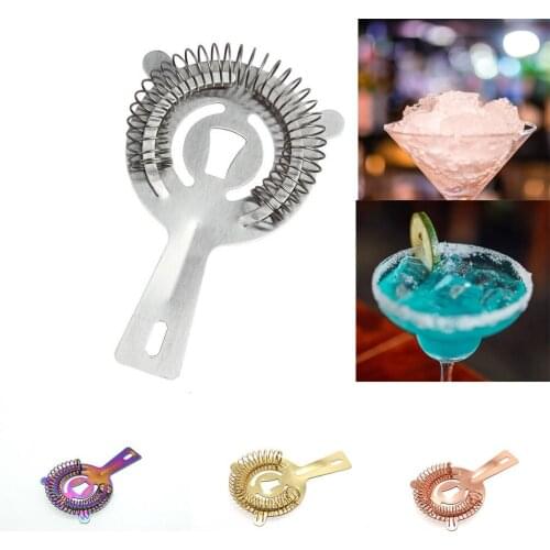 New Style Cocktail Shaker Bar Ice Strainer Wire Stainless Steel Mixed Drink Bartender Professional Tool Bar Accessories Kitchen