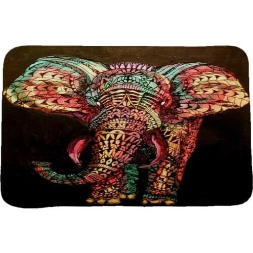 Elephant Animal Series Creative Printing Carpets and Rugs for Bedroom Living Room Carpet Kitchen Bathroom Anti-Slip Floor Mats