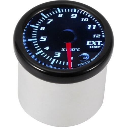 LED Car Exhaust Gas Temp Gauge Ext Temp Meter EGT Sensor 52mm/2.0in Auto car accessories