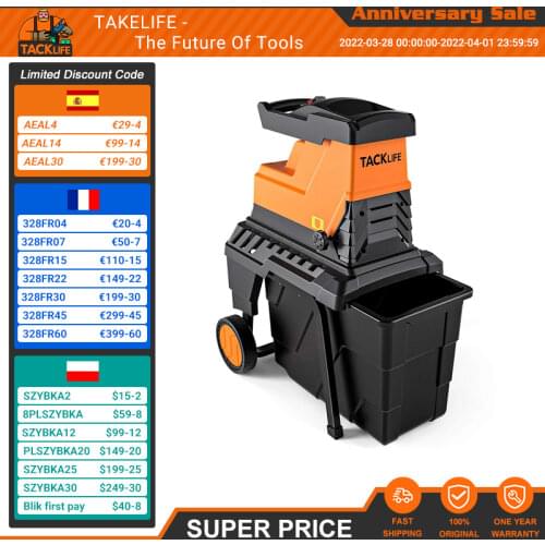 TACKLIFE Garden Shredders