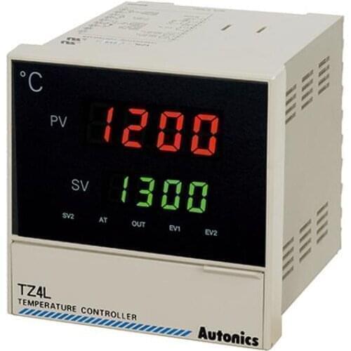 TZ4L-A4C PID Temp Control, 1/4 DIN, Digital, Current Output, 2 Alarm Outputs, PV Retransmission,100-240 VAC