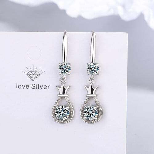 VENTFILLE 925 Sterling Silver New Woman Fashion Jewelry High Quality Crystal Zircon Exaggerated Long Tassel Rose Gold Earrings