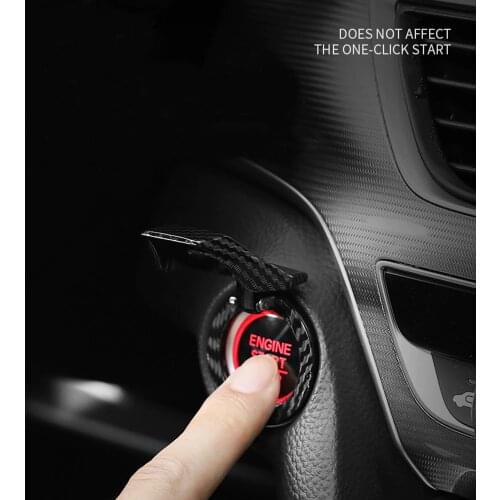 1 Pc Car Engine Start Stop Switch Button Cover Decorative Engine Start Stop Switch Cover Car Intelligent Ignition System