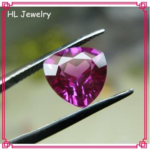 10MM Trillion Shape Purple Syntheitc Corundum Loose Stone Flame Fusion Syntehtic Purple Stone