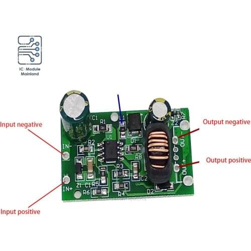 12V2A 5V2A DC 9V-90V Non-Isolated Step-Down Power Supply Module Output Reverse Connection Protection For Electric Vehicles Car