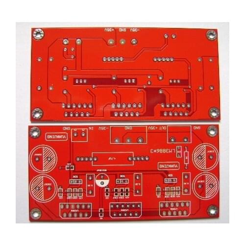 150W LM3886*3 parallel single channel power amplifier board PCB Free ship