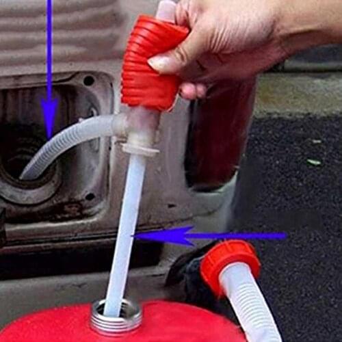 45% Hot Sales!! Siphon Pump Hand Manual Gas Transfer Oil Liquid Plastic Syphon Transfer Pump for Car