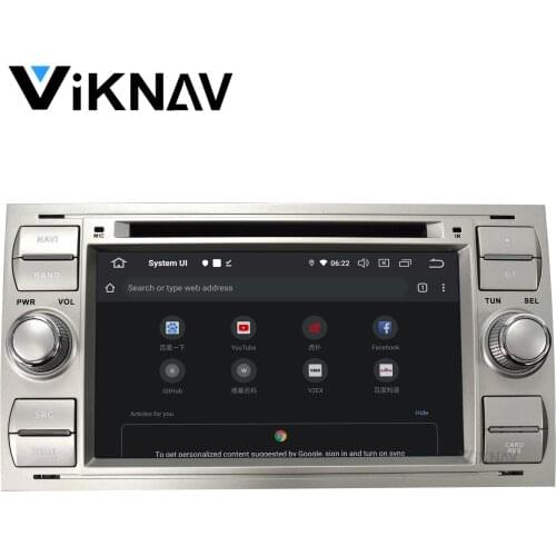2 DIN Android 10 Car radio For Ford Mondeo S-max Focus 2 C-MAX Galaxy Fiesta transit Fusion car stereo autoradio GPS audio