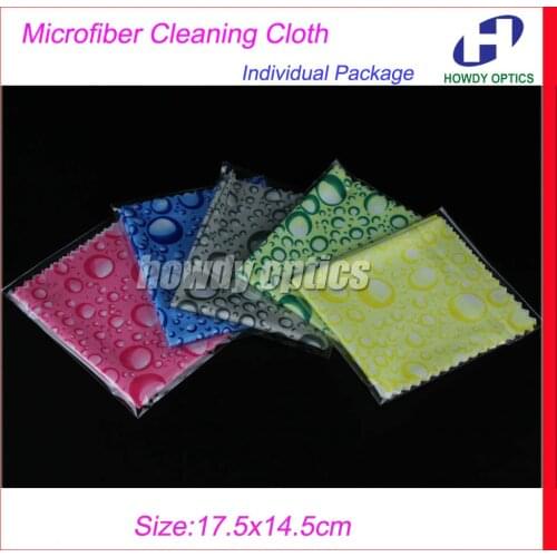 Free Shipping Individual Package Clean Flesh Glasses Sunglass Lens Microfiber Cloth glasses cloth 175x145mm
