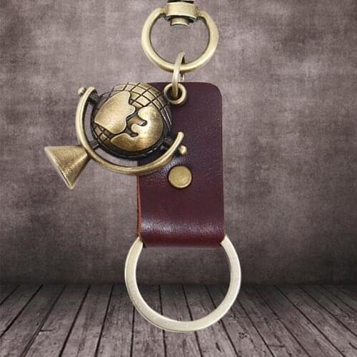 Globe Earth Key Chains Pendant Geography Keyring Friendship Best Friend Jewelry Handmade Leather Key Chain Unisex Trinkets Gifts