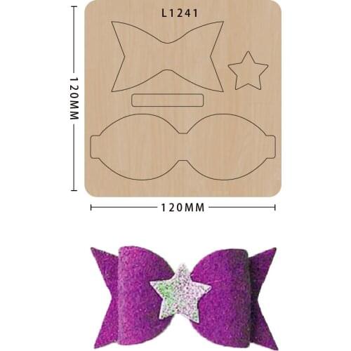 Wood Moulds Die Cut Scrapbook Diy Bow Handmade Crafts Making Decor Supplies Dies Template