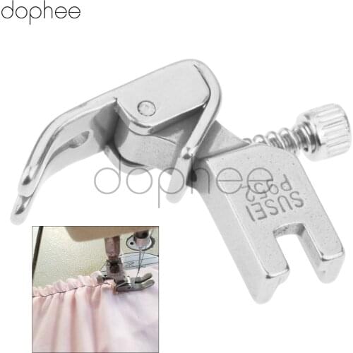 Dophee 1pcs Steel Adjustable Pleating Presser Foot Industrial Sewing Machines Parts Presser Foot P952