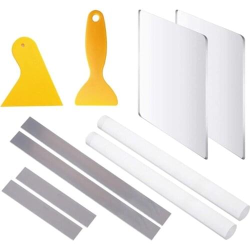 Polymer Clay Tools,Acrylic Clay Roller Clear Acrylic Polymer Clay Cutters Punch Tools for Polymer Clay Pottery Craft