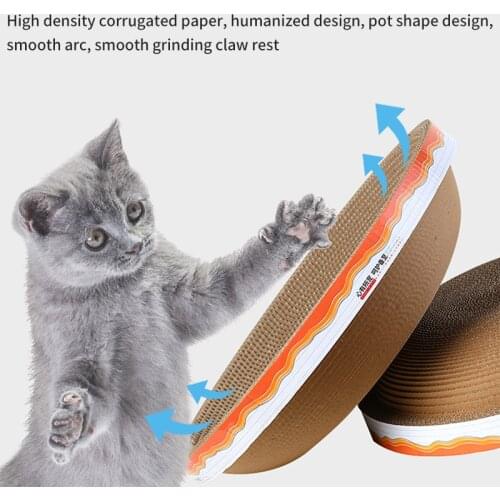 Cat Scratcher Board Scratching Post Mat Toy Soft Bed Mat Kitten Corrugated Cardboard Scratch Pad Claws Care Pet Toys