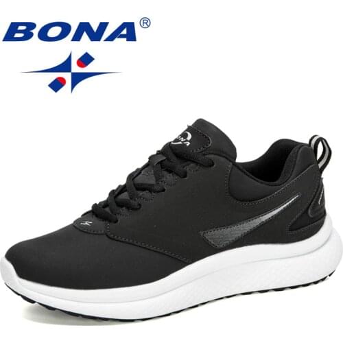 BONA 2020 New Designers Popular Sneakers Men Non-Slip Casual Man Shoes Chaussure Homme Zapatos De Hombre Leisure Footwear Comfy