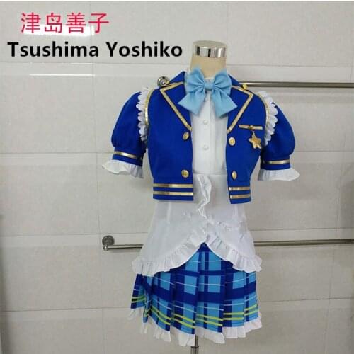 LoveLive!Sunshine cosplay Aqours Takami Chika Kanan Matsuura Watanabe You Kurosawa Dia Tsushima Yoshiko navy Halloween costume