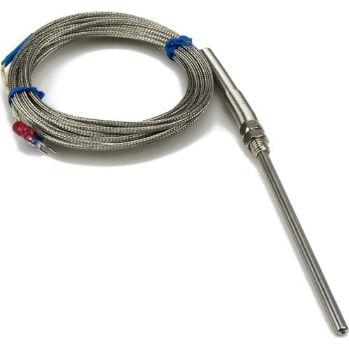 FTARP07 K type 5m metal screening cable 100mm probe head thermocouple