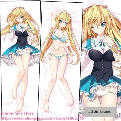 Cute Japanese Anime Absolute Duo Lilith Bristol Lovely Pillowcase Pillow Case Cover decorative Hugging Body Bedding
