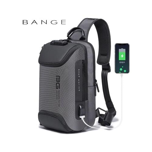 Xiaomi New Fashion Luxury Mens Chest Bag Outdoor Travel Crossbody Bag USB Anti-theft Scratch Resistant Shoulder Sling Bag