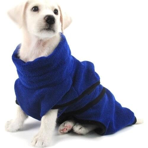 Pet Towel Absorbent Dog Bathrobe Superfine Fiber Towel Quick Dry Cat Bath Towel Dog Bath Warm Clothes