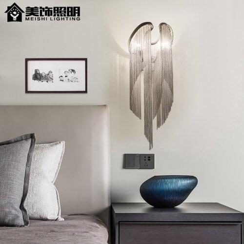 Postmodern Wall Lamp Bedroom Bedside Liusu Lamp Hotel Engineering Lamp Personality Hall Hall Wallway Staircase Wall Lamp
